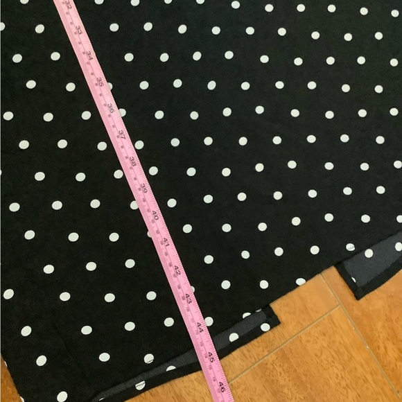 Forever 21 Black and White Polka Dot Midi Dress Size Small Square Neck - Picture 4 of 6